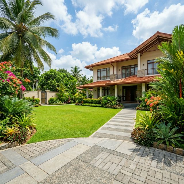 Beautiful Sri Lankan Home Landscaping